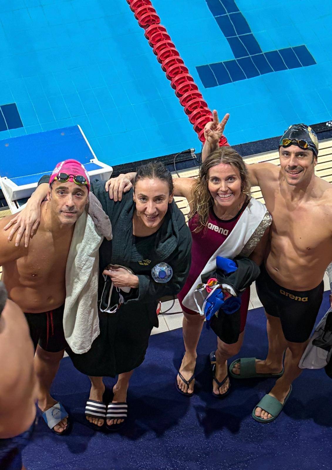 Nadadores másters Arena Alicante Castelló